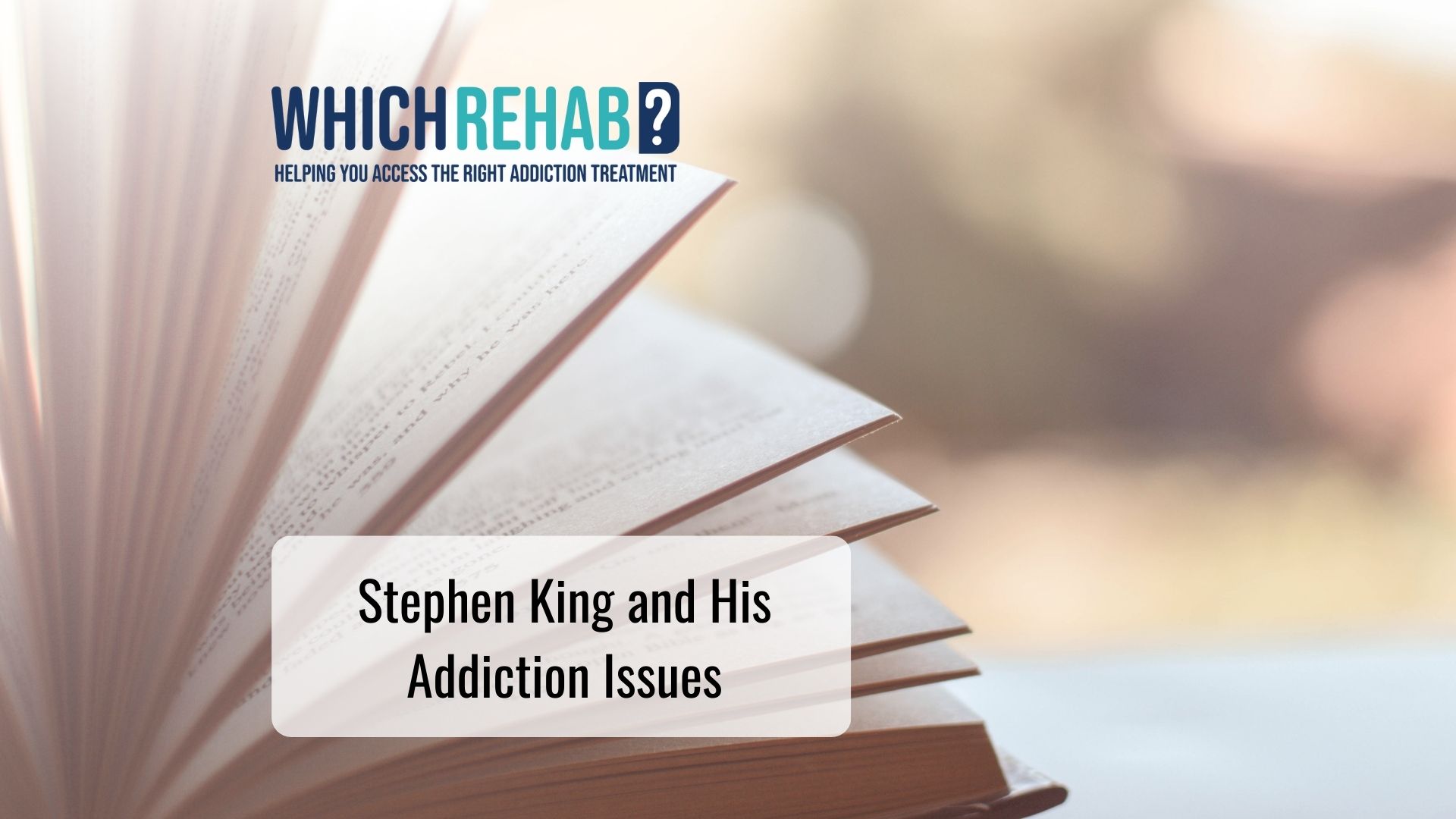 Stephen King and his addiction issues