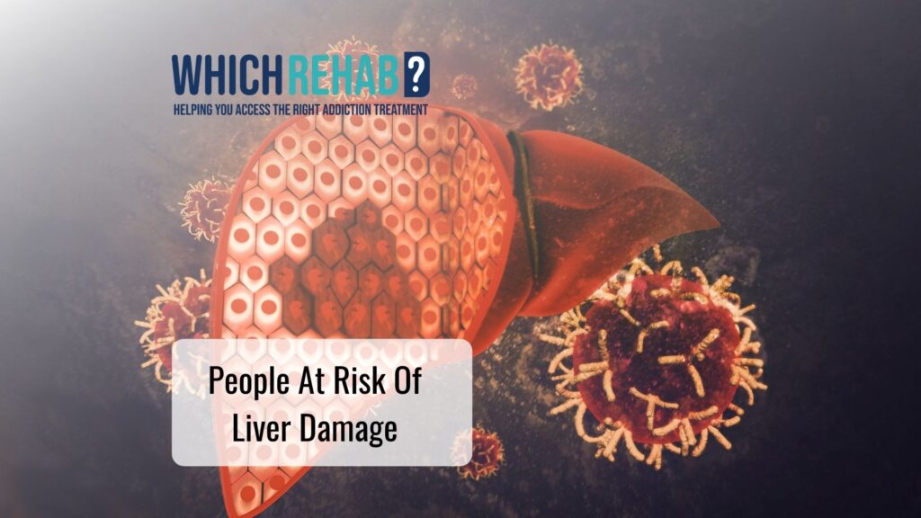 Liver damage from alcohol addiction