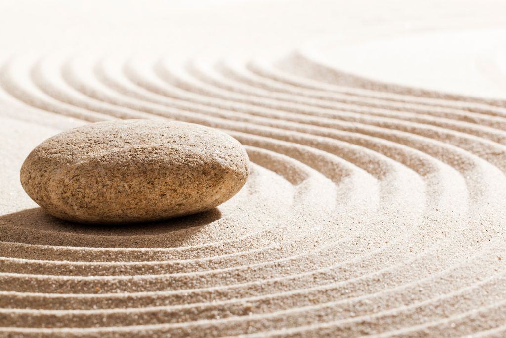 A stone in a Japanese tranquility garden - Is Rehab Free - Which Rehab